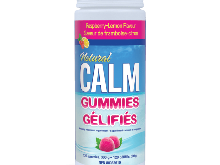 Natural calm - magnesium gummies rasp lemon 120 ct Hot on Sale