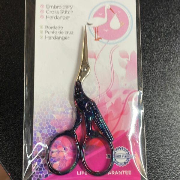 Stained Glass Stork Scissor Sale