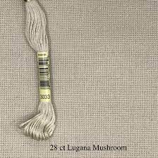 28 Count Mushroom Lugana For Sale