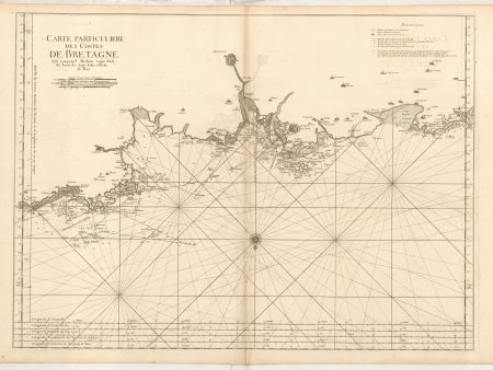 3. Carte Particuliere des Costes de Bretagne qui comprend Morliax Saint Paul de Leon les Sept Isles et l Isle de Bas. For Discount