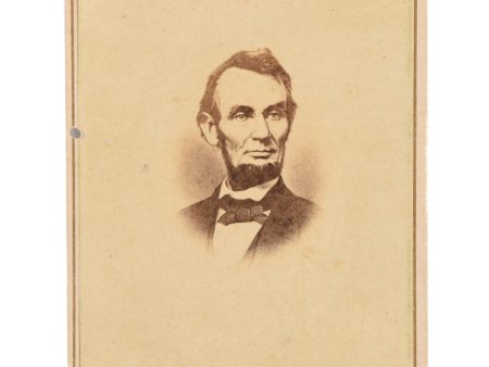 [Carte de visite portrait photograph of Abraham Lincoln.] Sale