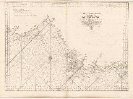 2me. Carte Particuliere des Costes de Bretagne depuis Cap de Frehel jusques a Perros, & Isle Tomé ... Online Hot Sale