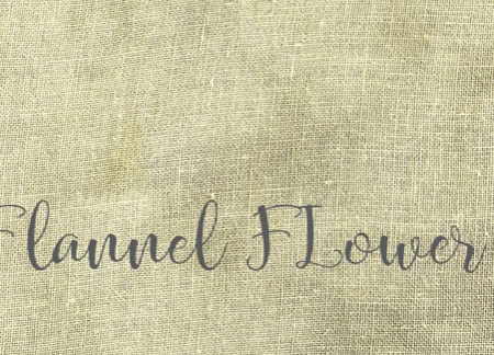 28 count Flannel Flower linen Online now