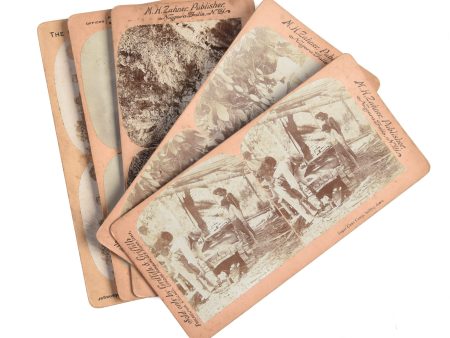 [Five stereocards illustrating Jamaica & the South.] Discount