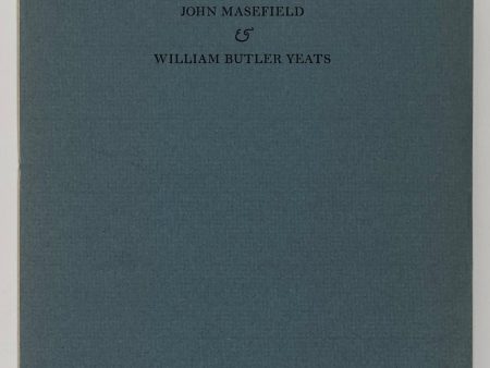 Words Spoken at the Music Room Boar s Hill in the afternoon of November 5th, 1939 at a Festival designed in the honour of Wiliam Butler Yeats, Poet. Cheap